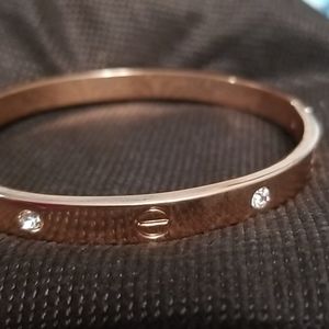 Louis Vuitton - style costume bangle